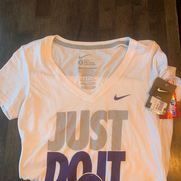 NWT TCU Just Do It Football Women's V-Neck - Picture 6 of 6